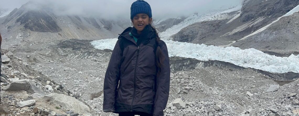 Youngest Girl on Everest Base Camp Saanvi Sood a little girl